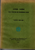 LAPORAN TAHUNAN PUSAT DAN PENGEMBANGAN BIOLOGI TAHUN 1990/1991