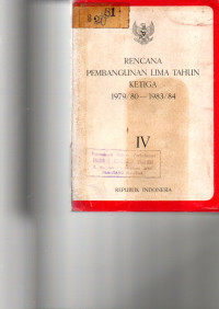 RENCANA PEMBANGUNAN LIMA TAHUN KETIGA 1979/80-1983/84