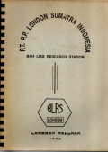 PT PP LONDON SUMTRA INDONESIA LAPORAN TAHUNAN 1990