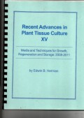 RECENT ADVANCES IN PLANT TISSUE CULTURE XV