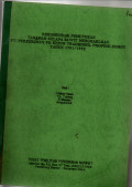 REKOMENDASI PEMUPUKAN TANAMAN KELAPA SAWIT MENGHASILKAN PT PERKEBUNAN VII KEBUN TRADISIONAL PROPINSI SUMUT TAHUN 1991/1992