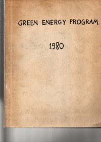 GREEN ENERGY PROGRAM 1980