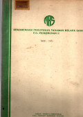 REKOMENDASI PEMUPUKAN TANAMAN KELAPA SAWIT P.N PERKEBUNAN VI. TAHUN 1976