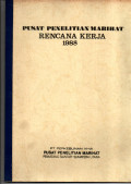 PUSAT PENELITIAN MARIHAT. RENCANA KERJA 1988