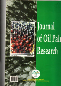 JOURNAL OF OI PALM RESEARCH