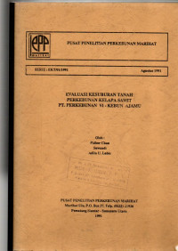 EVALUASI KESUBURAN TANAH PERKEBUNAN KELAPA SAWIT PT. PERKEBUNAN VI - KEBUN AJAMU