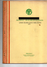 LAPORAN KUNJUNGAN BAGIAN TEKNIK KULTURA 1974