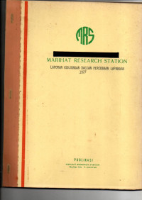 LAPORAN KUNJUNGAN BAGIAN PERCOBAAN LAPANGAN 1977