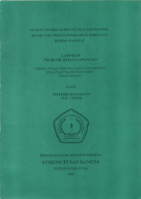 SISTEM INFORMASI PENGELOLAAN DATA STOK BENIH PADA PROSES PEMECAHAN DORMANSI DI PPKS MARIHAT