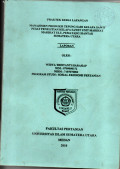 PRAKTEK KERJA LAPANGAN. MANAJEMEN PRODUKSI TEPUNG SARI KELAPA SAWIT PUSAT PENELITIAN KELAPA SAWIT UNIT MARIHAT MARIHAT ULU, PEMATANGSIANTAR SUMATERA UTARA