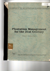 PLANTATION MANAGEMENT FOR THE 21ST CENTURY. VOL. 1