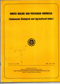 INDEKS BIOLOGI DAN PERTANIAN INDONESIA (INDONESIAN BIOLOGICAL AND AGRICULTURAL INDEX)