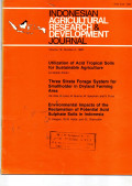 INDONESIAN AGRICULTURAL RESEARCH & DEVELOPMENT JOURNAL