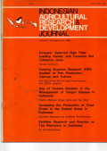 INDONESIAN AGRICULTURAL RESEACH & DEVELOPMENT JOURNAL