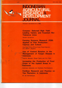 INDONESIAN AGRICULTURAL RESEACH & DEVELOPMENT JOURNAL