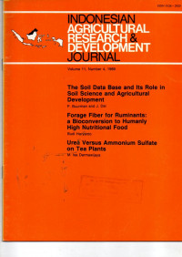 INDONESIAN AGRICULTURAL RESEARCH & DEVELOPMENT JOURNAL