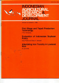 INDONESIAN AGRICULTURAL RESEARCH & DEVELOPMENT JOURNAL