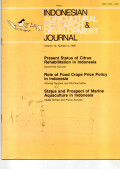 INDONESIAN AGRICULTURAL RESEARCH & DEVELOPMENT JOURNAL