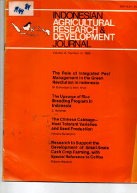 INDONESIAN AGRICULTURAL RESEARCH & DEVELOPMENT JOURNAL