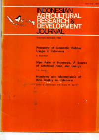 INDONESIAN AGRICULTURAL REASEARCH DEVELOPMENT JOURNAL