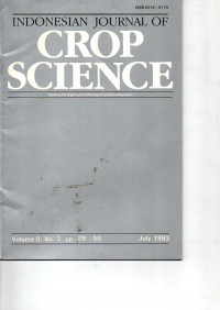 INDONESIAN JOURNAL OF CROP SCIENCE