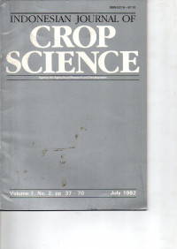 INDONESIAN JOURNAL OF CROP SCIENCE