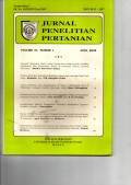 JURNAL PENELITIAN PERTANIAN. VOL. 21 (1), JUNI 2002