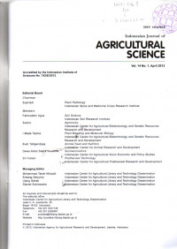 INDONESIAN JOURNAL OF AGRICULTURAL SCIENCE