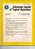 INDONESIAN JOURNAL OF TROPICAL AGRICULTURE