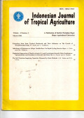 INDONESIAN JOURNAL OF TROPICAL AGRICULTURE