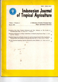 INDONESIAN JOURNAL OF TROPICAL AGRICULTURE