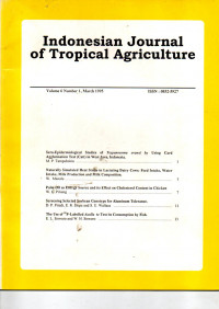 INDONESIAN JOURNAL OF TROPICAL AGRICULTURE