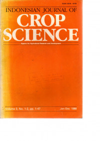 INDONESIAN JOURNAL OF CROP SCIENCE