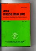 JURNAL PENELITIAN KELAPA SAWIT. INDONESIAN JOURNAL OF OIL PALM RESEARCH. VOL. 5 (1), APRIL 1997