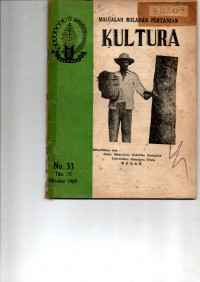 KULTURA. MAJALAH BULANAN PERTANIAN.