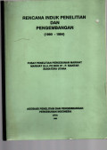 RENCANA INDUK PENELITIAN DAN PENGEMBANGAN (1990-1994)