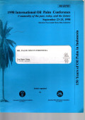 1998 INTERNATIONAL OIL PALM CONFERENCE COMMODITY OF THE PAST, TODAY, AND THE FUTURE. SEPTEMBER 23-25,1998, SHERATON NUSA INDAH HOTEL, BALI INDONESIA