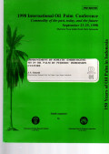 1998 IOPC. COMMODITY OF THE PAST, TODAY, AND THE FUTURE. SEPTEMBER 23-25, 1998. SHERATON NUSA INDAH HOTEL, BALI, INDONESIA. IMPROVEMENT OF SOMATIC EMBRYOGENESIS IN OIL PALM BY PERIODIC IMMERSION CULTURE