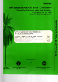 1998 IOPC COMMODITY OF THE PAST, TODAY, AND THE FUTURE. SEPTEMBER 23-25, 1998. SHERATON NUSA INDAH HOTEL, BALI, INDONESIA. APPLICATION OF DNA MARKERS IN OIL PALM BREEDING