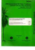 1998 IOPC COMMODITY OF THE PAST, TODAY, AND THE FUTURE. SEPTEMBER 23-25, 1998. SHERATON NUSA INDAH HOTEL, BALI, INDONESIA. ROLE OF PRIVATE SECTOR RESEARCH IN OIL PALM CROP PRODUCTION