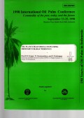 1998 IOPC COMMODITY OF THE PAST, TODAY, AND THE FUTURE. SEPTEMBER 23-25, 1998. SHERATON NUSA INDAH HOTEL, BALI, INDONESIA. OIL PALM YIELD SIMULATION USING DROUGHT CHARACTERISTICS