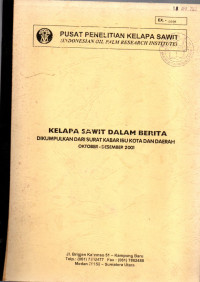 KELAPA SAWIT DALAM BERITA. OKTOBER-DESEMBER 2001