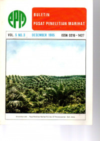 BULETIN PUSATT PENELITIAN MARIHAT VOL. 5 (3), DESEMBER 1985