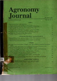 AGRONOMY JOURNAL 88(4) 507-688 (1996)