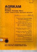 AGRIKAM BULETIN PERTANIAN MAROS VOLUME 2 NOMOR 3. SEPTEMBER 1987