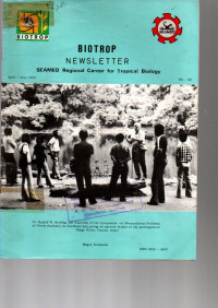 BIOTROP. SEAMEO REGIONAL CENTRE FOR TROPICAL BIOLOGY. NEWSLETTER NO. 32, APRIL-JUNE 1980