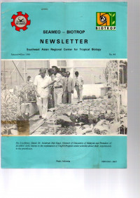 BIOTROP. SEAMEO REGIONAL CENTRE FOR TROPICAL BIOLOGY. NEWSLETTER NO. 44, JANUARY-JUNE 1984