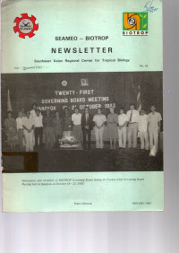 BIOTROP. SEAMEO REGIONAL CENTRE FOR TROPICAL BIOLOGY. NEWSLETTER NO. 43, JULY-DEC 1983