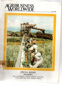 AGROBUSINESS WORLDWIDE. NOMOR 6 VOLUME 10 (JUNE 1988)