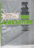 ELSEVIERSCIENCE PUBLISHERS CATALOGUE. 1988 AGRICULTURE